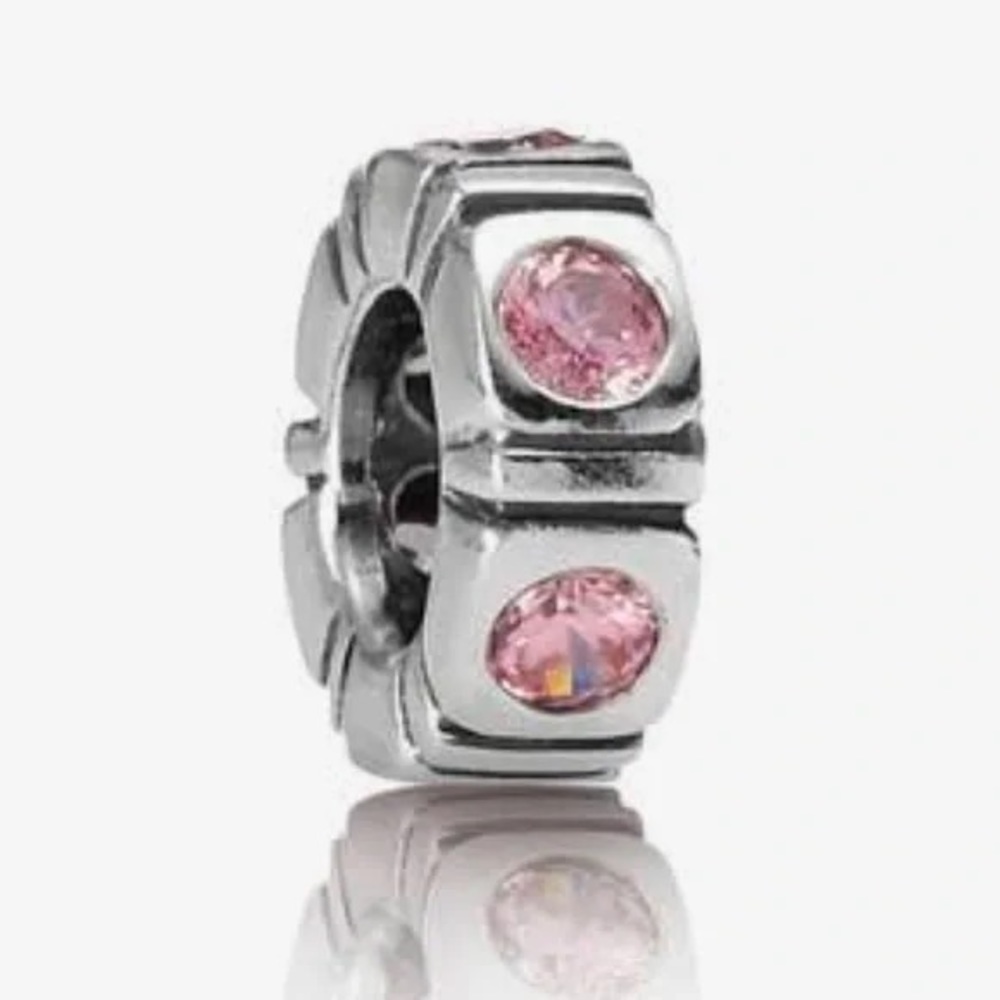Pandora Northern Light Trinity Pink CZ Spacer Charm
